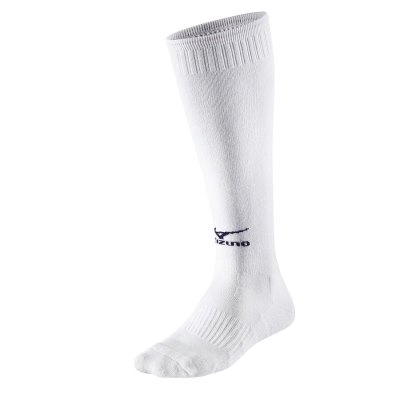 Calcetines Mizuno Comf Volleyball Long Hombre - Blancos / Azul Marino - Chile M416FOZIKE